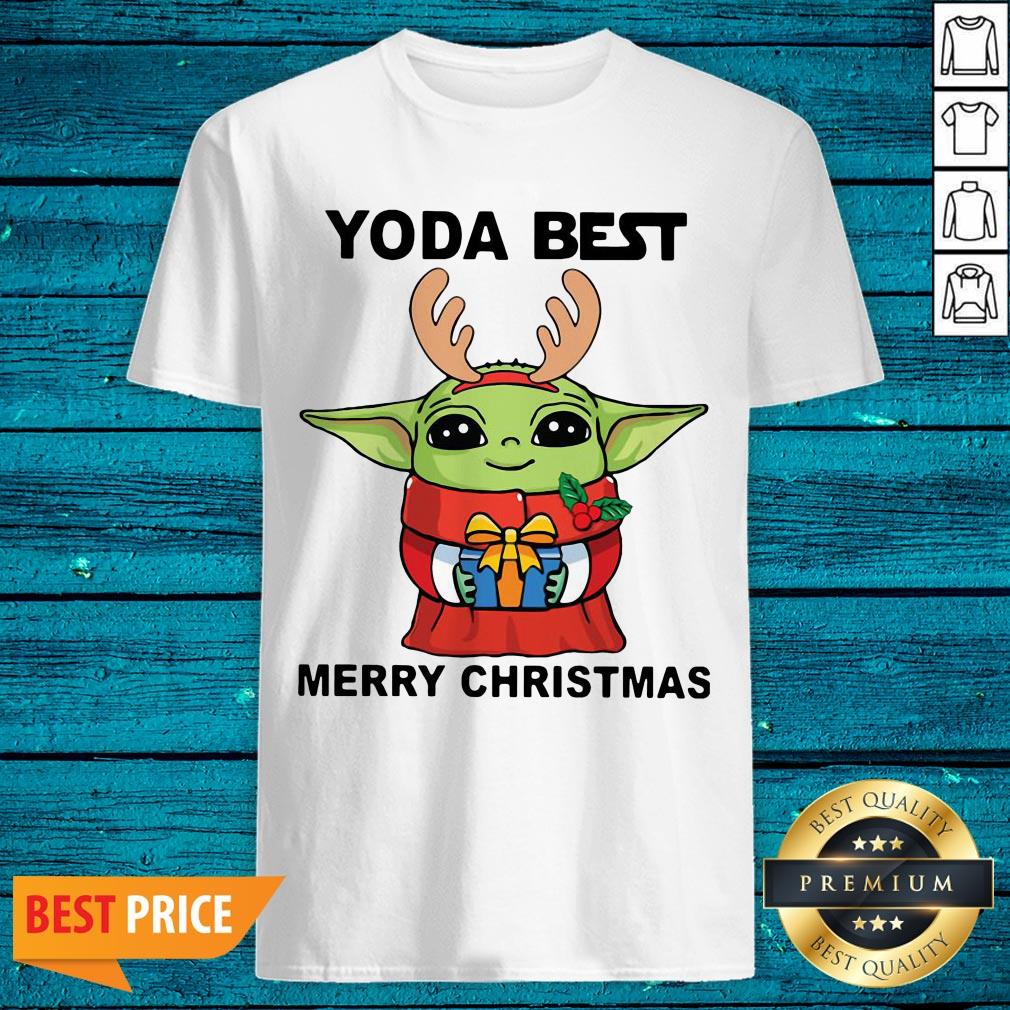 Yoda Reindeer Best Merry Christmas Shirt