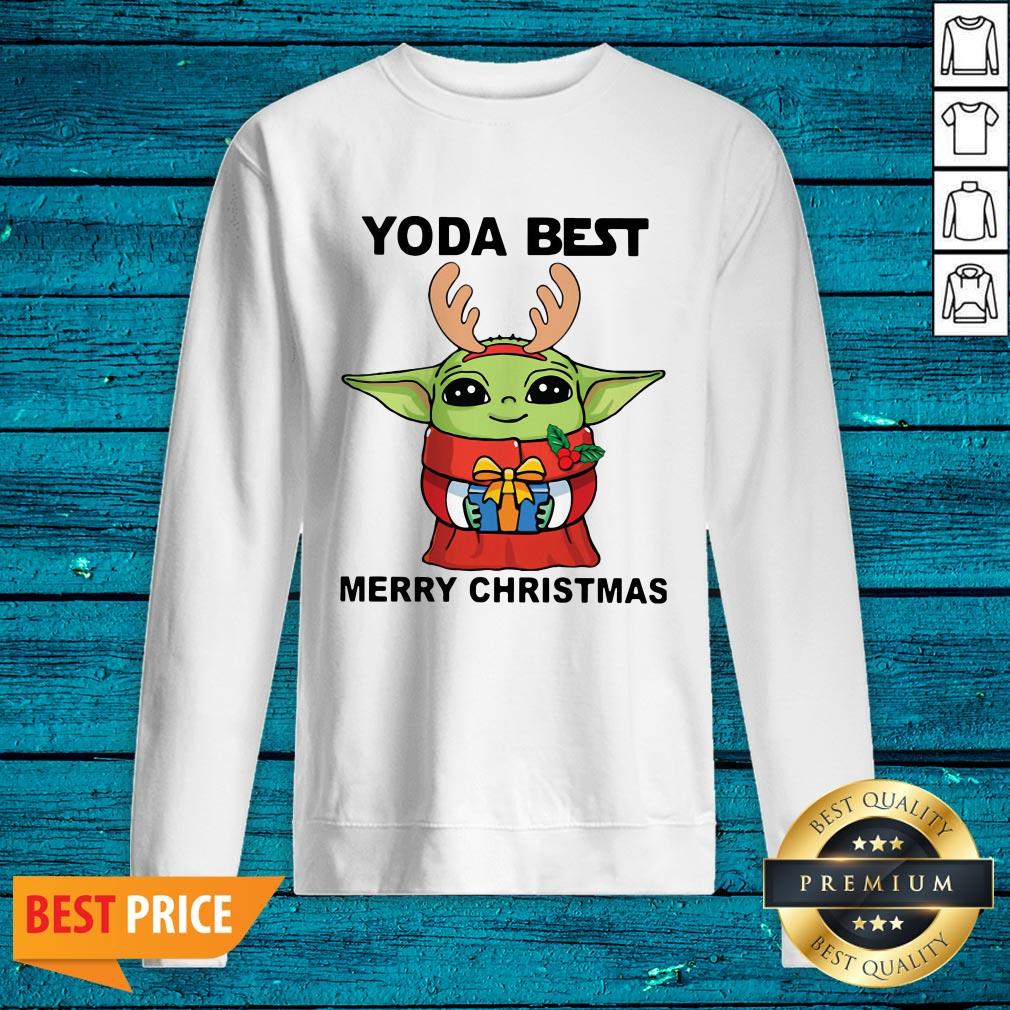 Yoda Reindeer Best Merry Christmas Shirt - Image 2