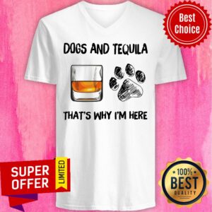 Awesome Scotch And Dog That's Why I'm Here Shirt