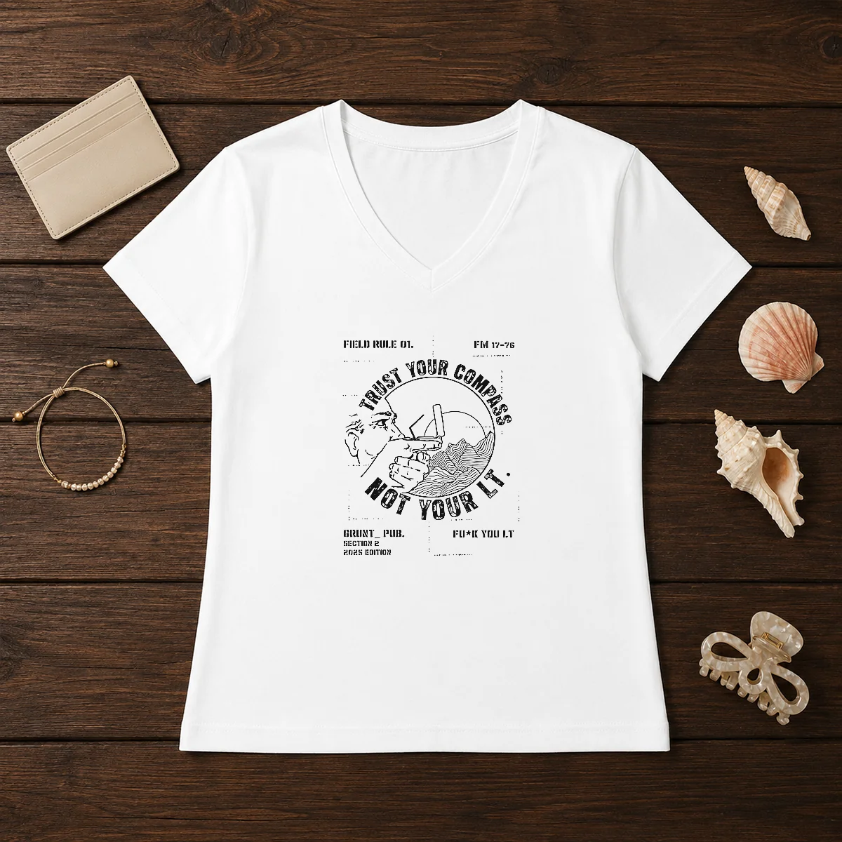 Official Trust Your Compass Not Your Lt Grunt Pub Section 2 2025 Edition Shirt - Image 2