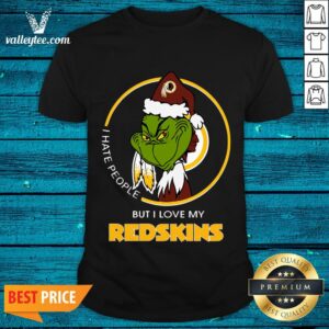 Premium I Hate People But I Love My Redskins Shirt