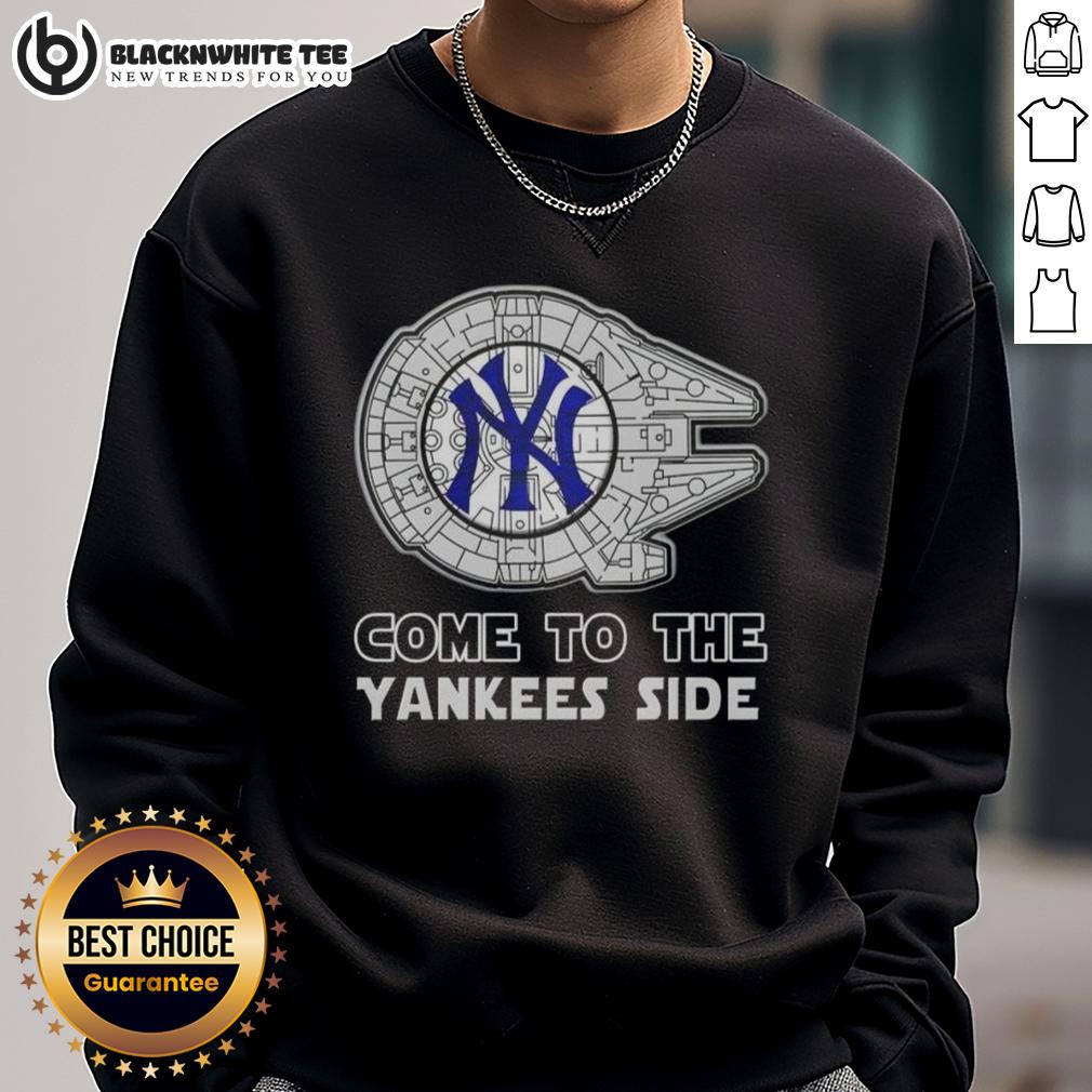 Happy Star Wars Come To The New York Yankees Side T-Shirt - Image 5