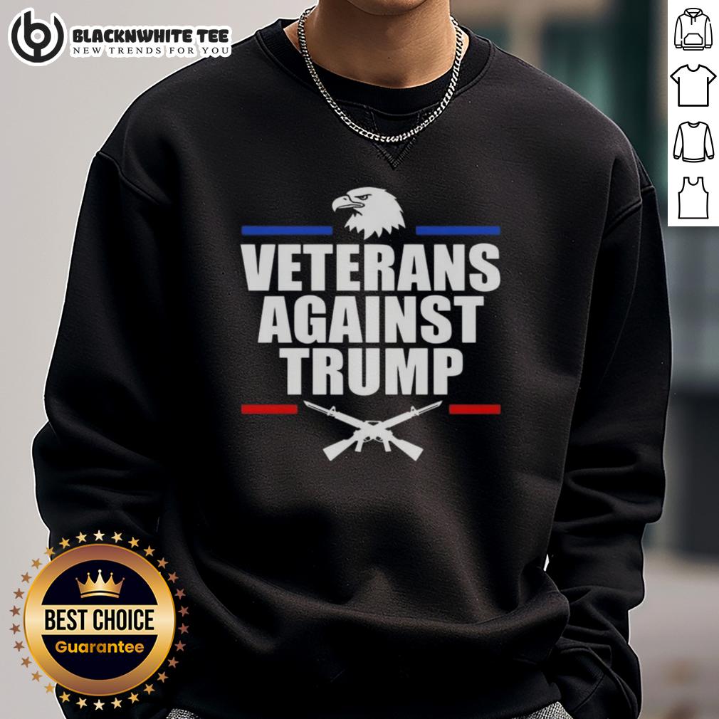 Hot Eagle Veterans Against Trump T-Shirt - Image 5