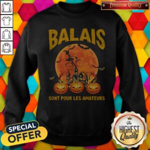 Alternative view of Balais Sont Pour Les Amateurs Lady Pumpkin Halloween Shirt