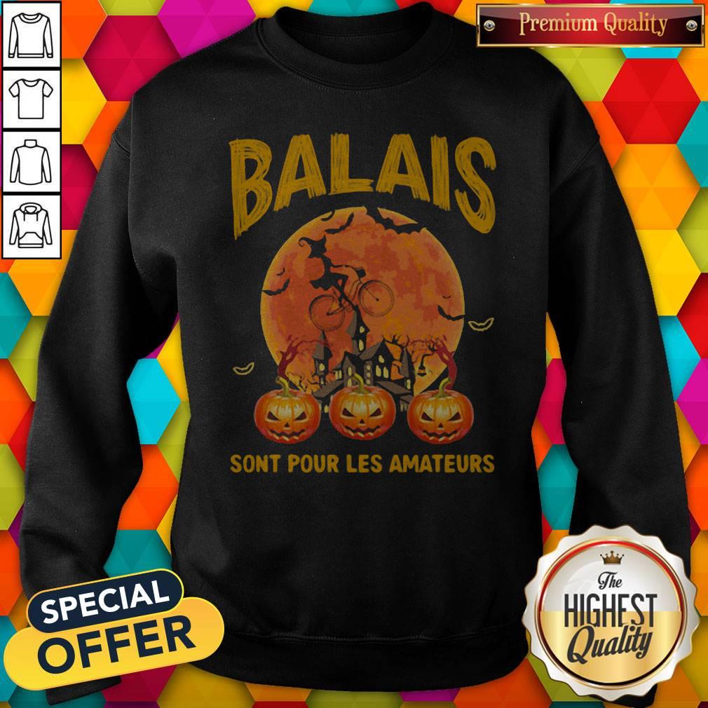 Balais Sont Pour Les Amateurs Lady Pumpkin Halloween Shirt - Image 2
