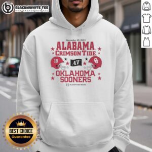 Alternative view of Awesome Oklahoma Sooners & Alabama Crimson Tide 2025 Cfp First Round Matchup T-Shirt