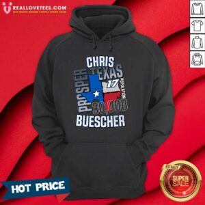 Alternative view of Chris Buescher Prosper Texas 17 Population T-Shirt