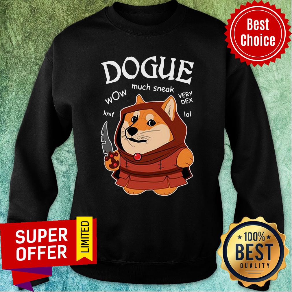 Premium Dogue Wow Much Sneak Very Dex Knif Lol Corgi Shirt - Image 5