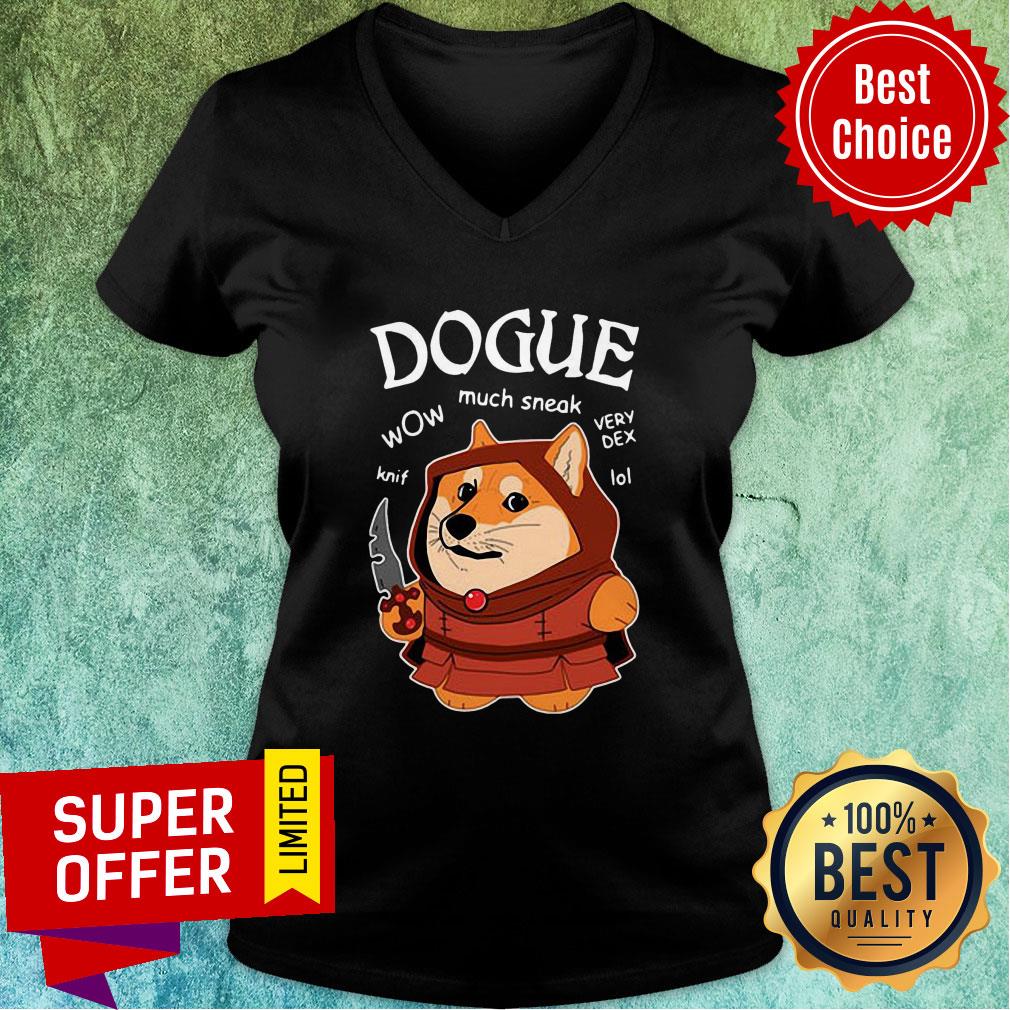Premium Dogue Wow Much Sneak Very Dex Knif Lol Corgi Shirt - Image 3