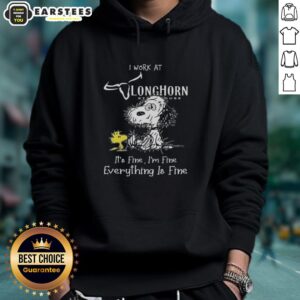 Alternative view of Funny Tired Snoopy And Woodstock I Work At Longhorn Steakhouse It's Fine I'm Fine Everything Is Fine T-Shirt