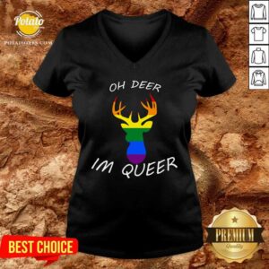 Alternative view of Oh Deer I'm Queer LGBT Shirt