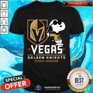 Nice NHL Team Vegas Golden Knights Totally Snoopy T-Shirt