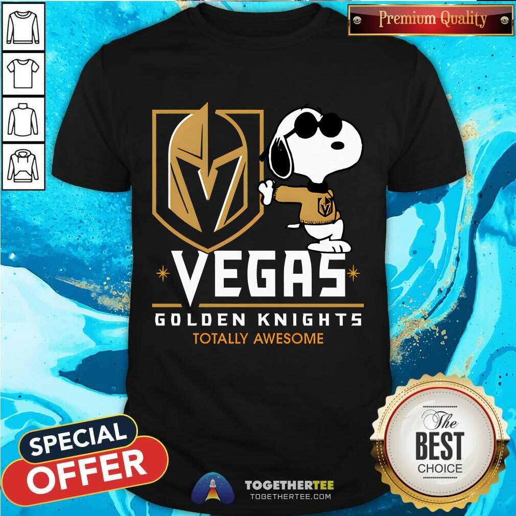 Nice NHL Team Vegas Golden Knights Totally Snoopy T-Shirt