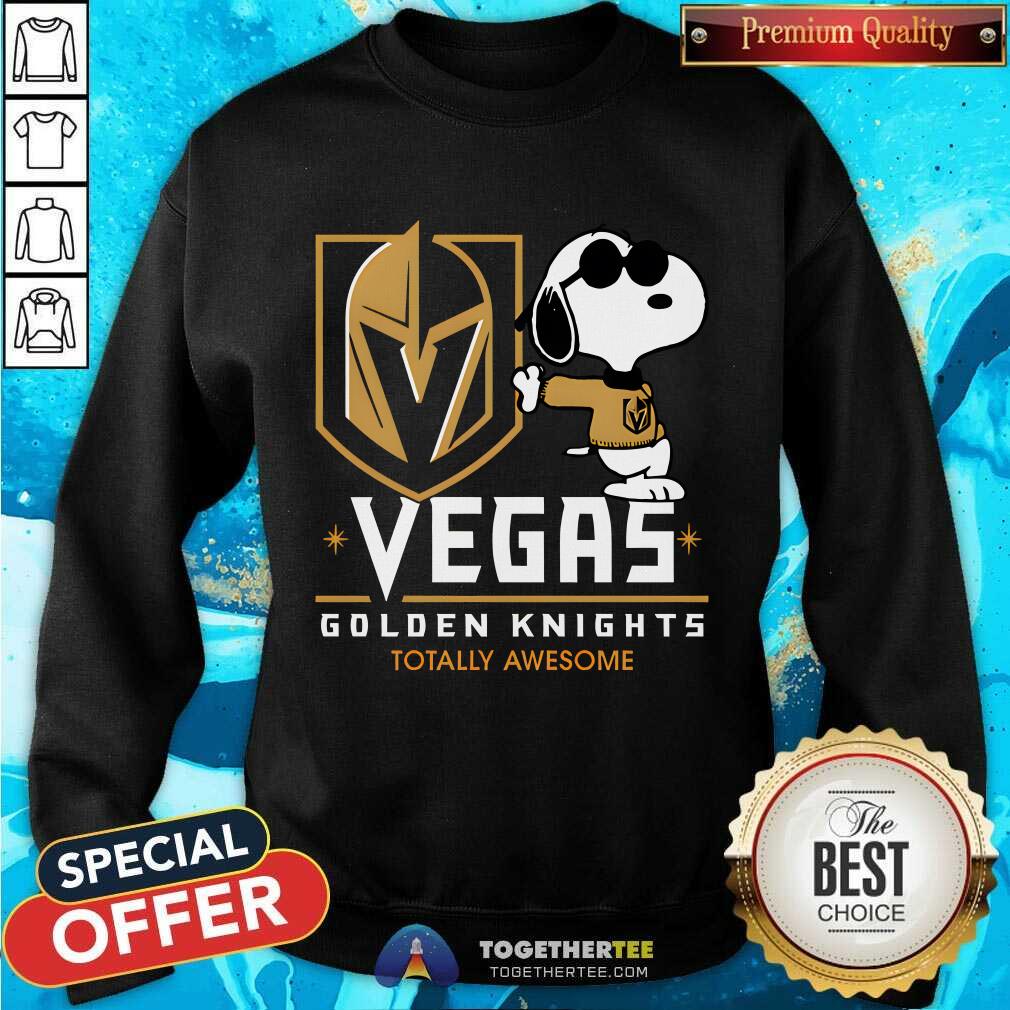 Nice NHL Team Vegas Golden Knights Totally Snoopy T-Shirt - Image 4