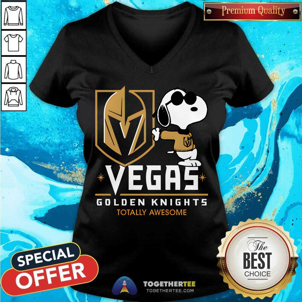 Nice NHL Team Vegas Golden Knights Totally Snoopy T-Shirt - Image 2