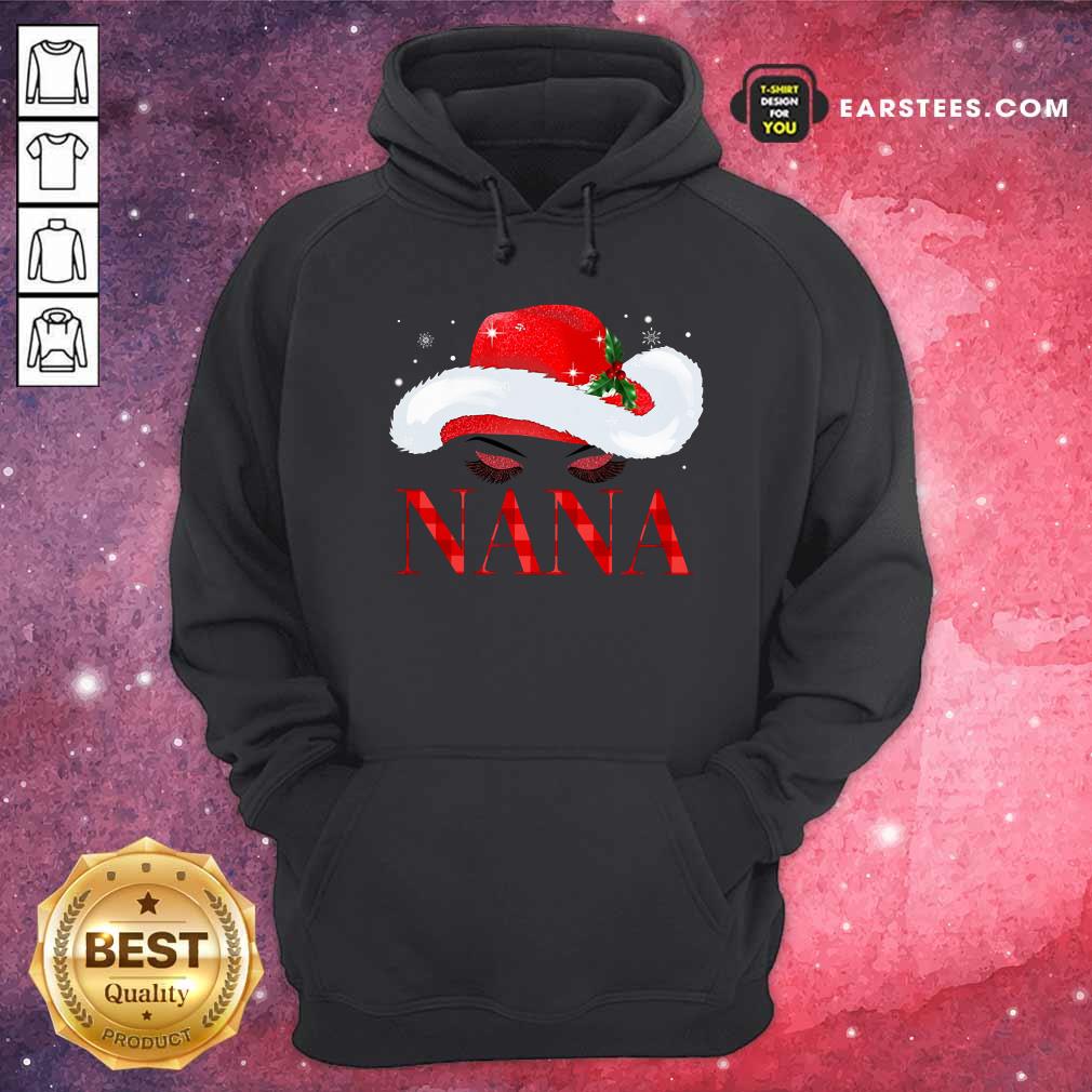 Premium Santa Hat Women Nana Shirt - Image 2