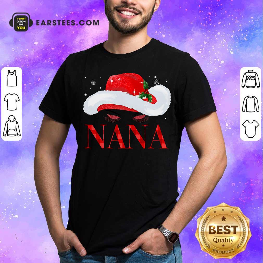 Premium Santa Hat Women Nana Shirt