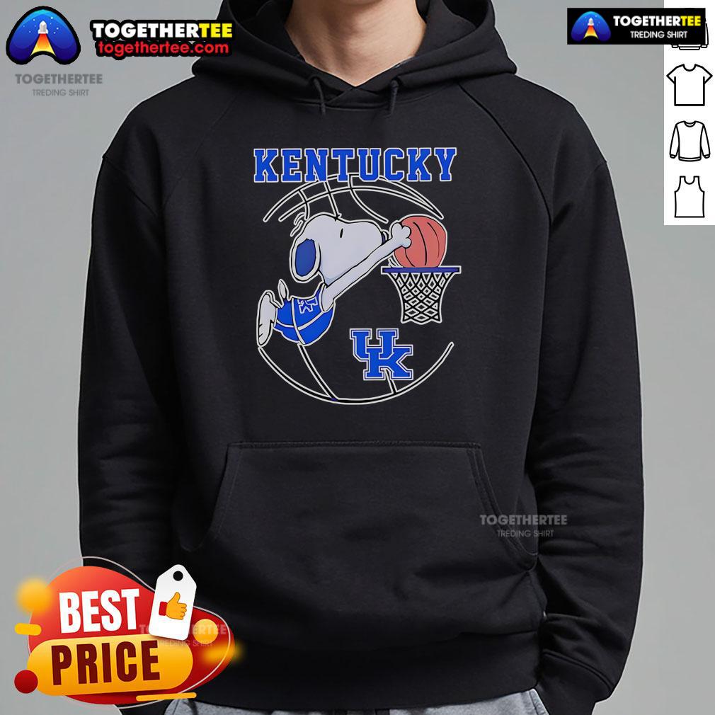 Official Snoopy Kentucky Wildcats Basketball Player T-Shirt - Image 2