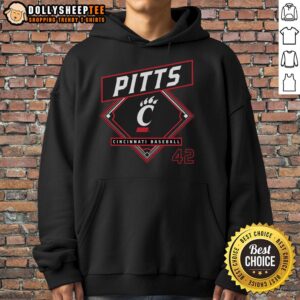 Alternative view of Premium Derrick Pitts Cincinnati Bearcats Baseball T-Shirt