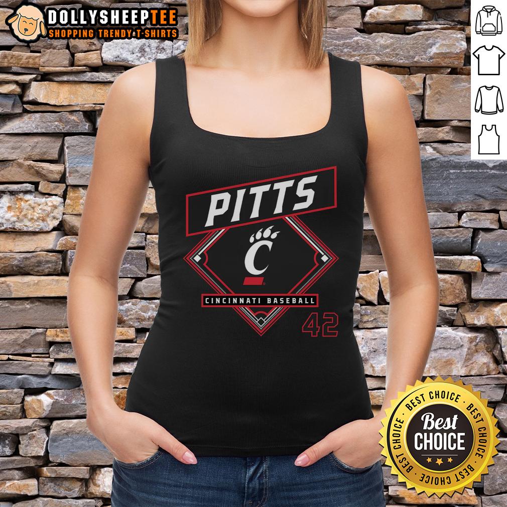 Premium Derrick Pitts Cincinnati Bearcats Baseball T-Shirt - Image 4
