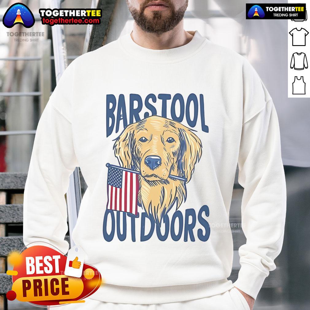 Nice Barstool Outdoors Dog USA T-Shirt - Image 5