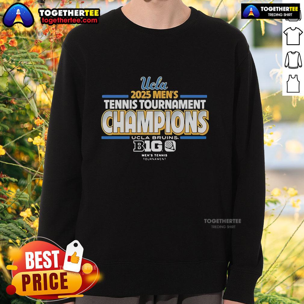 Official UCLA Bruins 2025 Mens Tennis Big Ten Tournament Champions T-Shirt - Image 5