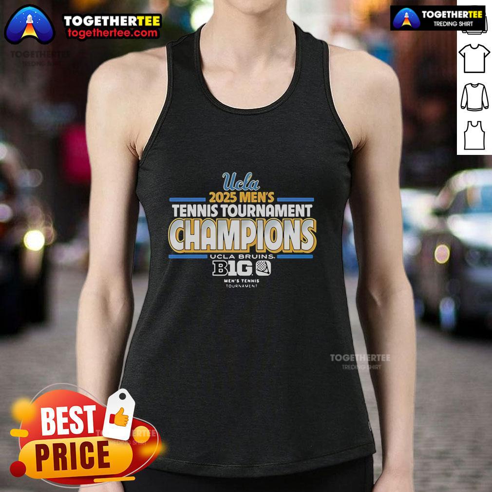Official UCLA Bruins 2025 Mens Tennis Big Ten Tournament Champions T-Shirt - Image 4