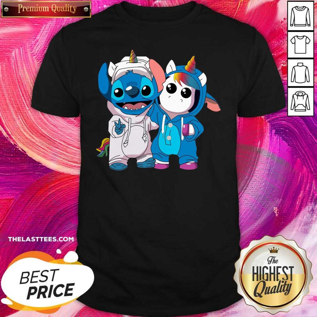 Premium Lilo And Stitch With Unicorn 2021 Shirt