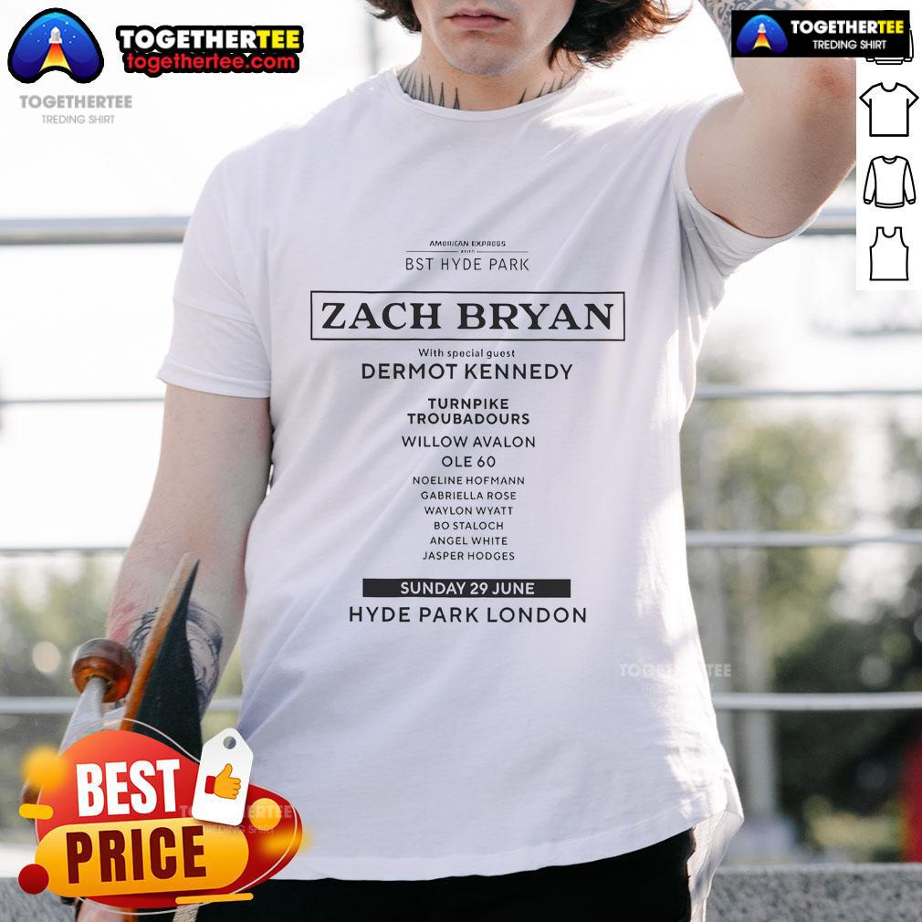 Official Zach Bryan With Special Guest Dermot Kennedy Turnpike Troubadours Willow Avalon T-Shirt
