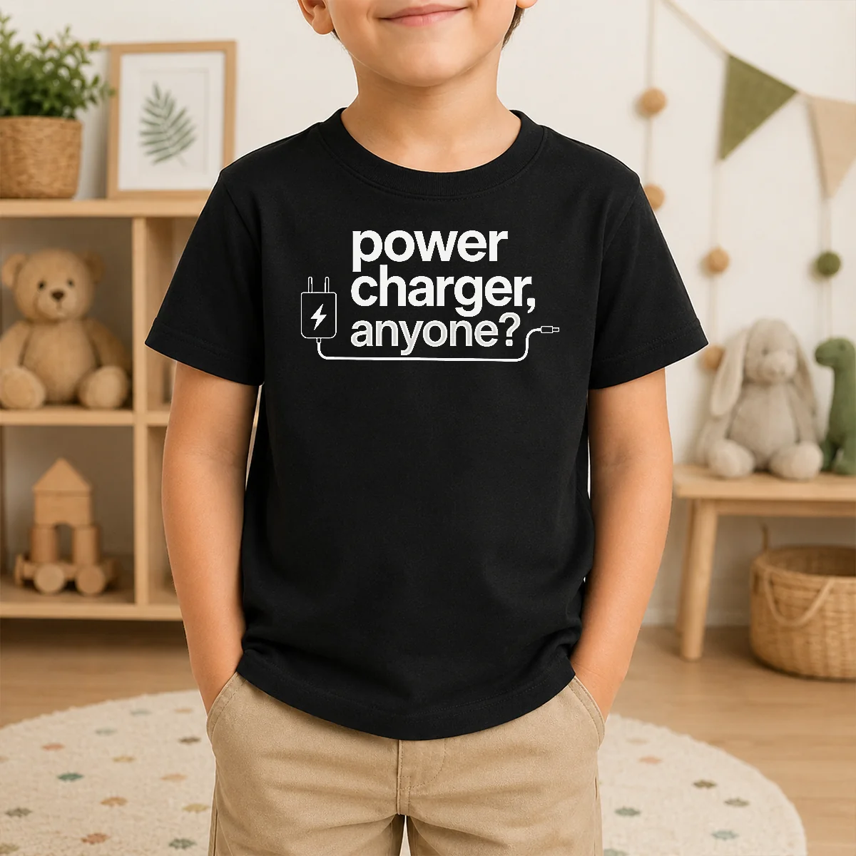 Hot Power Charger Anyone Shirt - Image 8