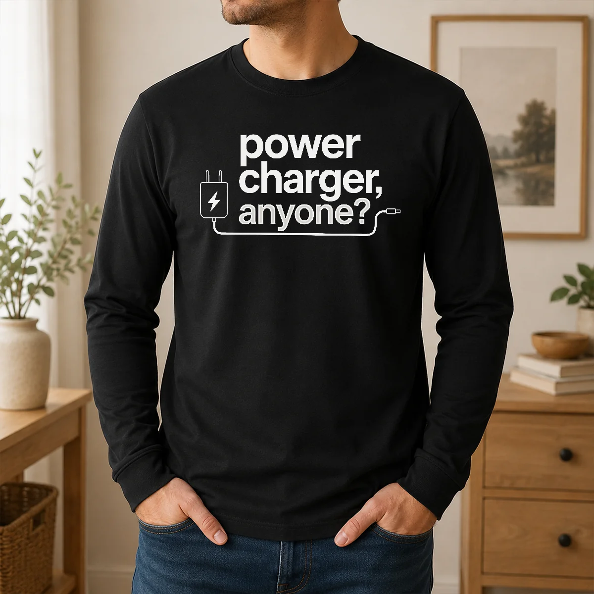 Hot Power Charger Anyone Shirt - Image 6