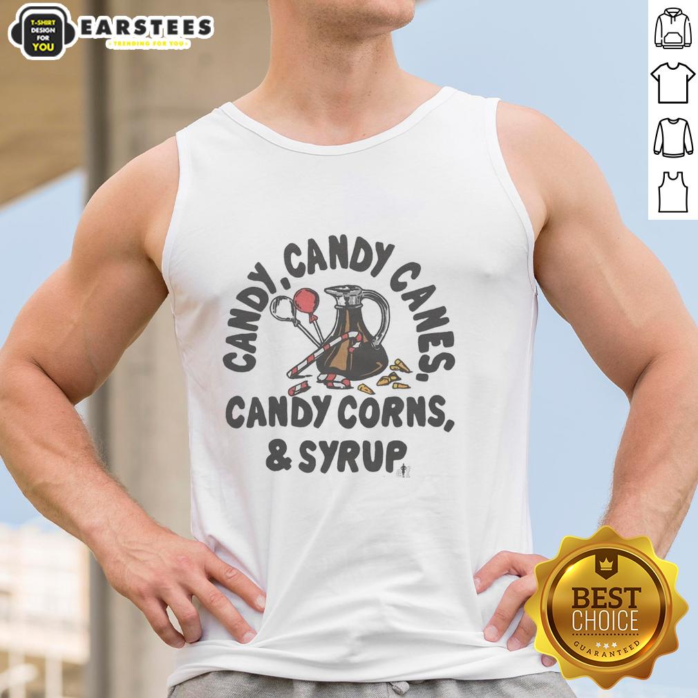 Awesome Candy Candy Canes Candy Corns And Syrup T-Shirt - Image 4