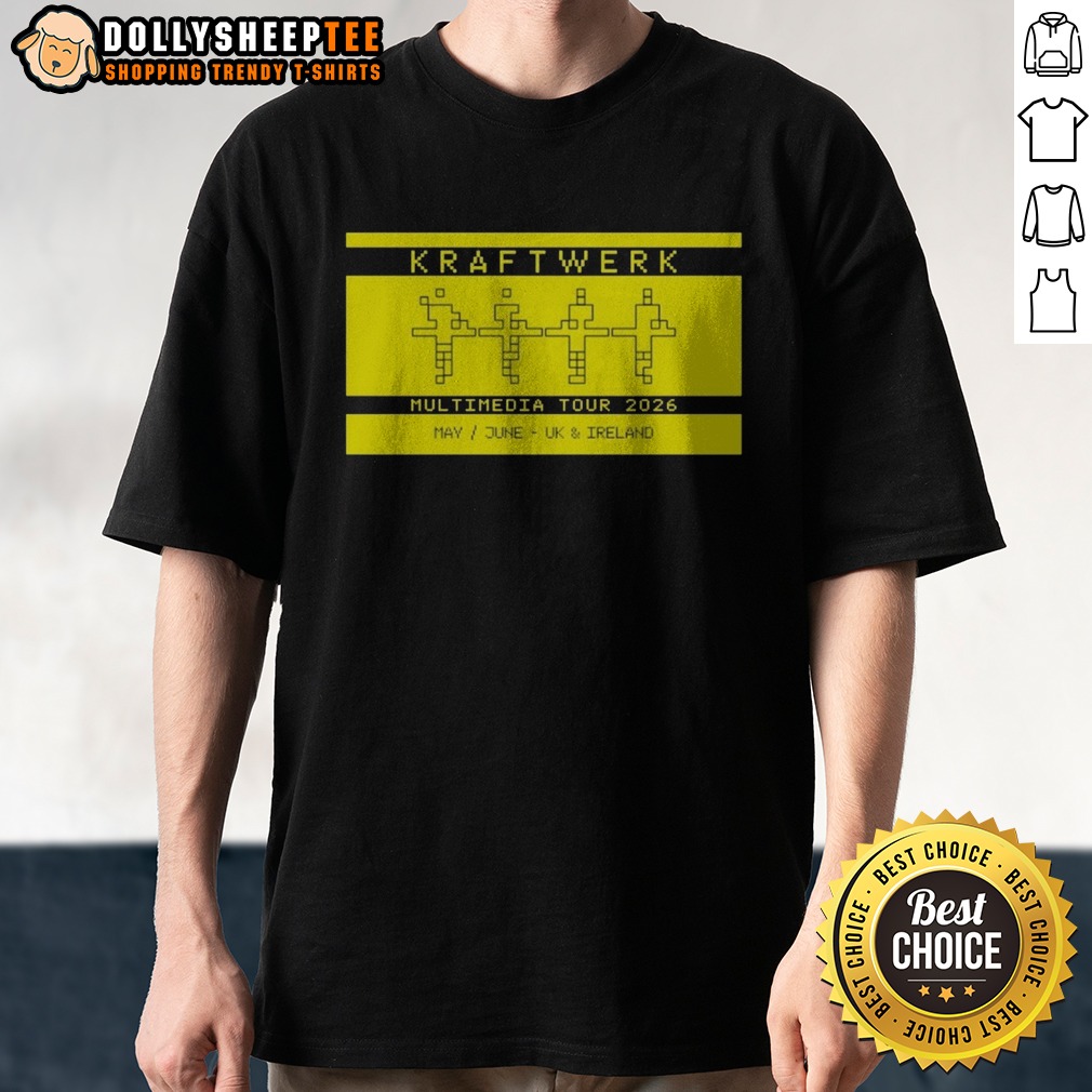 Awesome Kraftwerk Multimedia Tour 2026 May June UK Ireland Music Electronic Band Tour Shirt