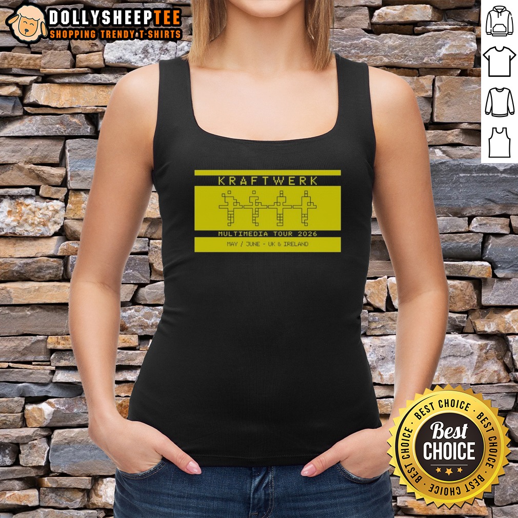 Awesome Kraftwerk Multimedia Tour 2026 May June UK Ireland Music Electronic Band Tour Shirt - Image 5