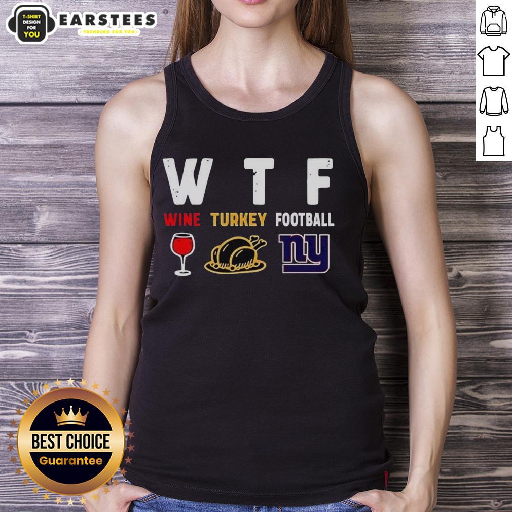 Premium Wine Turkey New York Giants Football Thanksgiving T-Shirt - Image 4