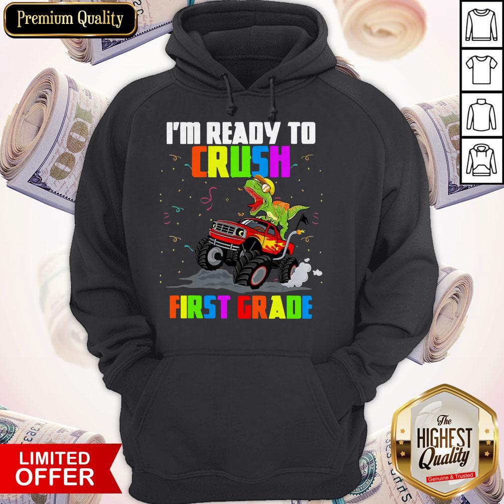 T-rex I’m Ready To Crush First Grade Shirt - Image 2