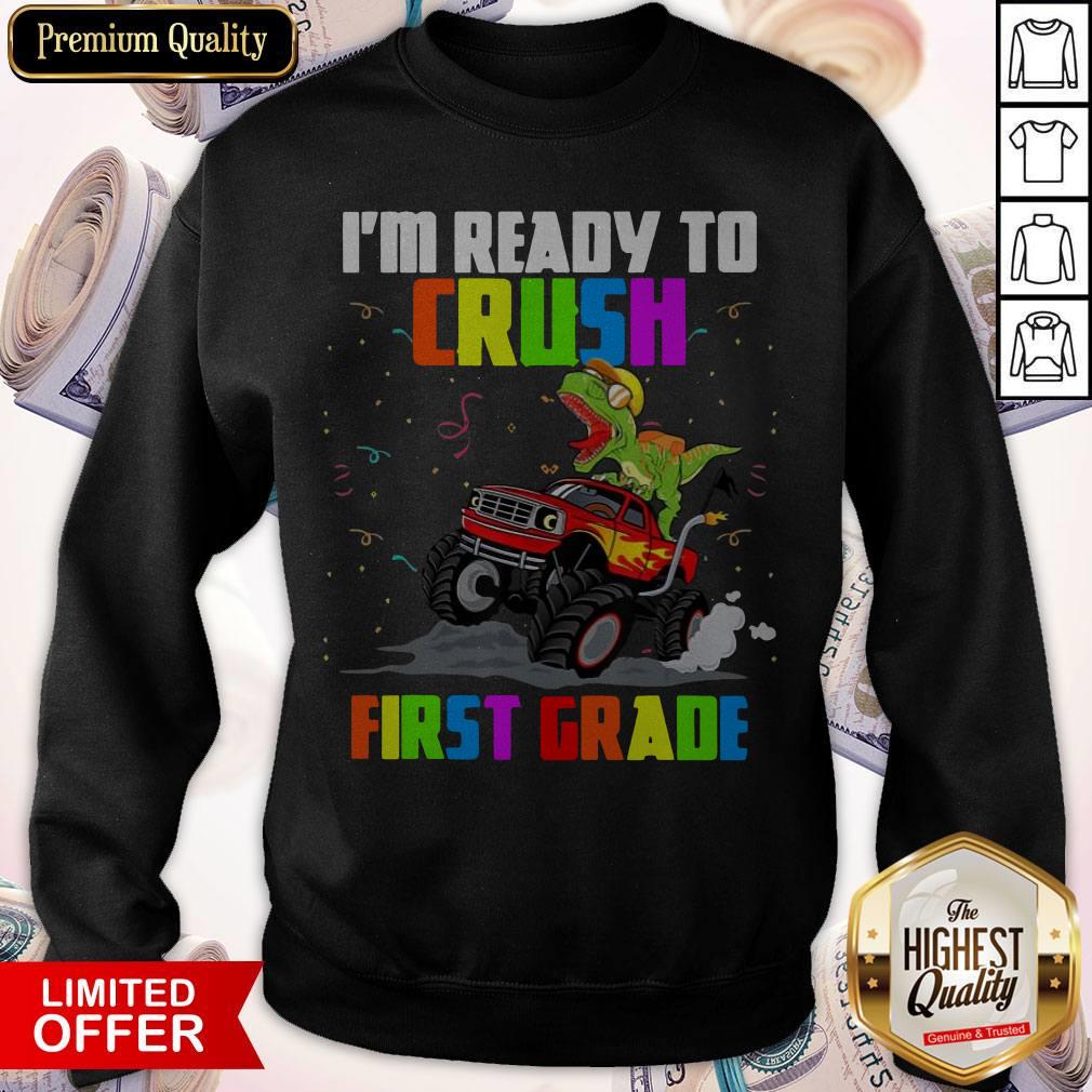 T-rex I’m Ready To Crush First Grade Shirt - Image 5