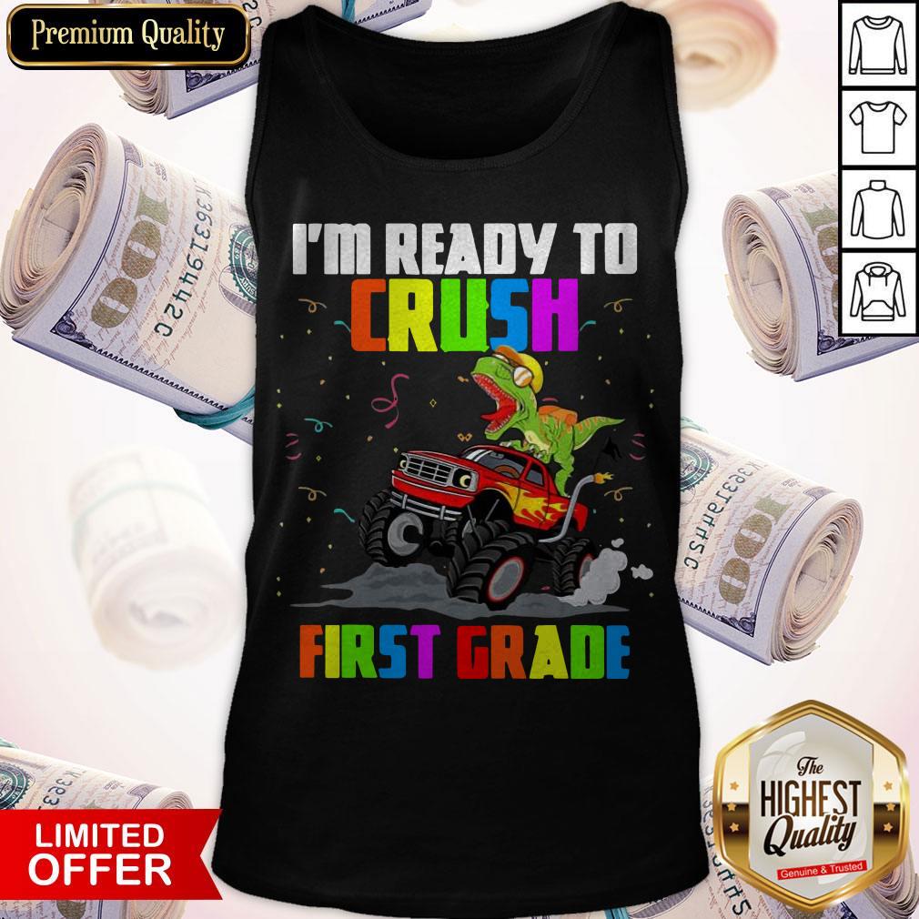 T-rex I’m Ready To Crush First Grade Shirt - Image 4