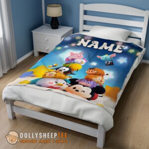 Alternative view of Pretty Hot Disney Cartoon Mickey And Friends Cute Blanket Fleece Customized Blanket