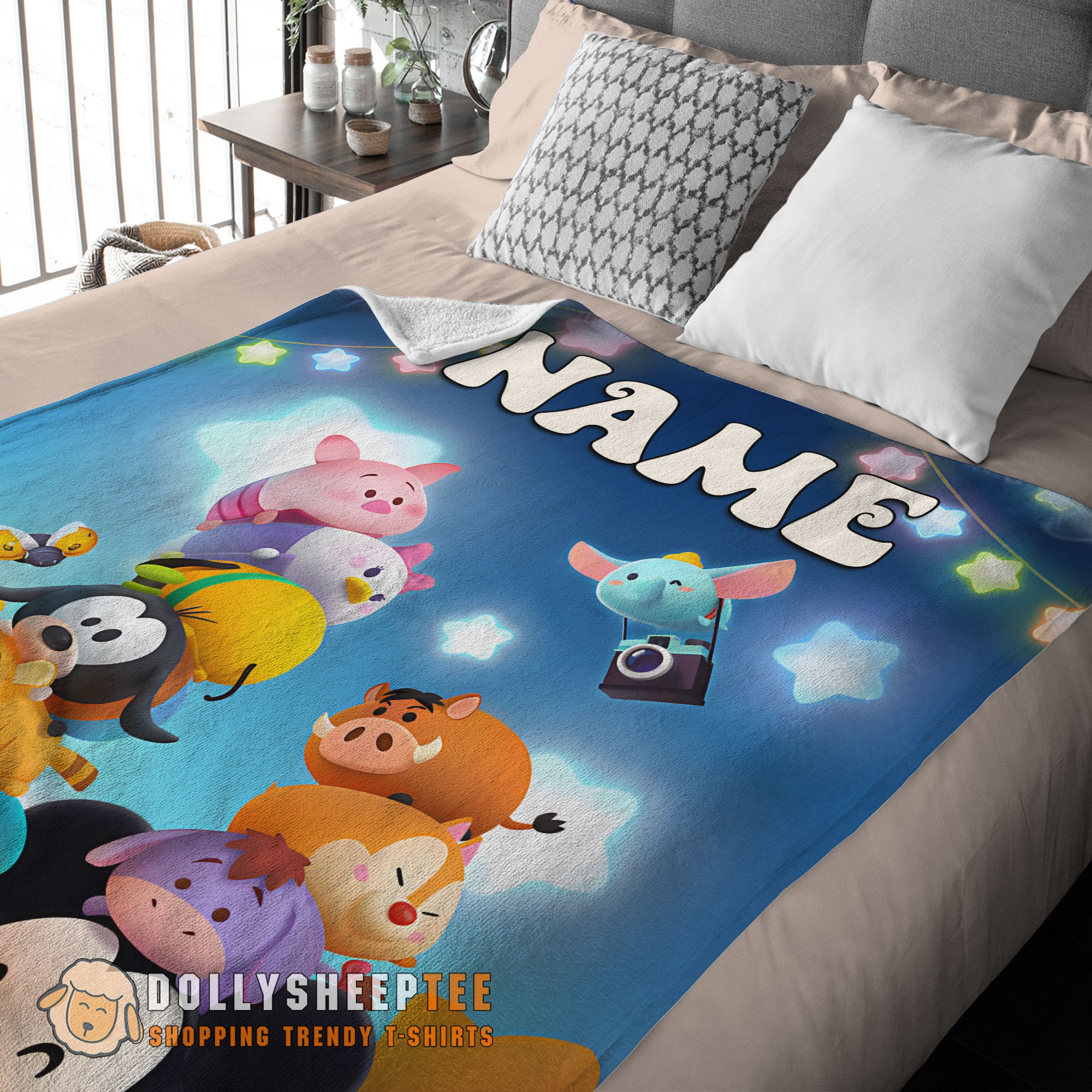 Pretty Hot Disney Cartoon Mickey And Friends Cute Blanket Fleece Customized Blanket - Image 3