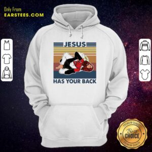 Alternative view of Hot Jiu Jitsu Jesus Has Your Back Vintage Shirt