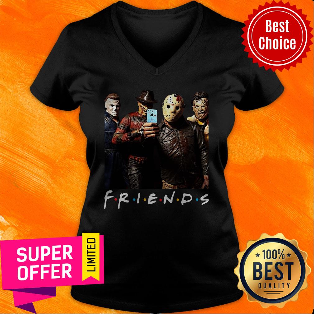 Michael Myers Jason Voorhees Freddy Krueger Leatherface Friends Halloween Shirt - Image 3