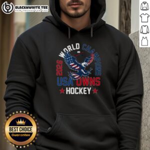 Alternative view of Awesome 2026 World Champions USA Owns Hockey T-Shirt