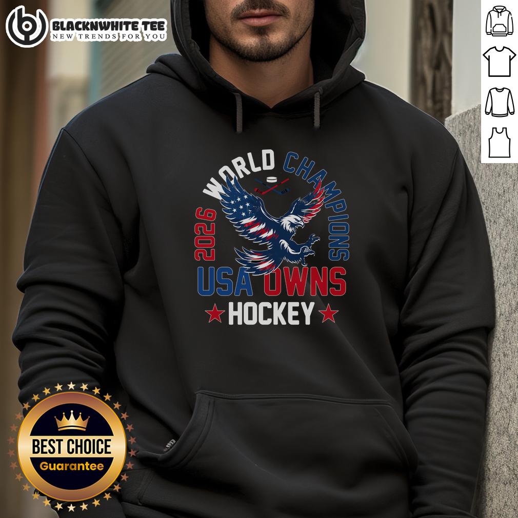 Awesome 2026 World Champions USA Owns Hockey T-Shirt - Image 2