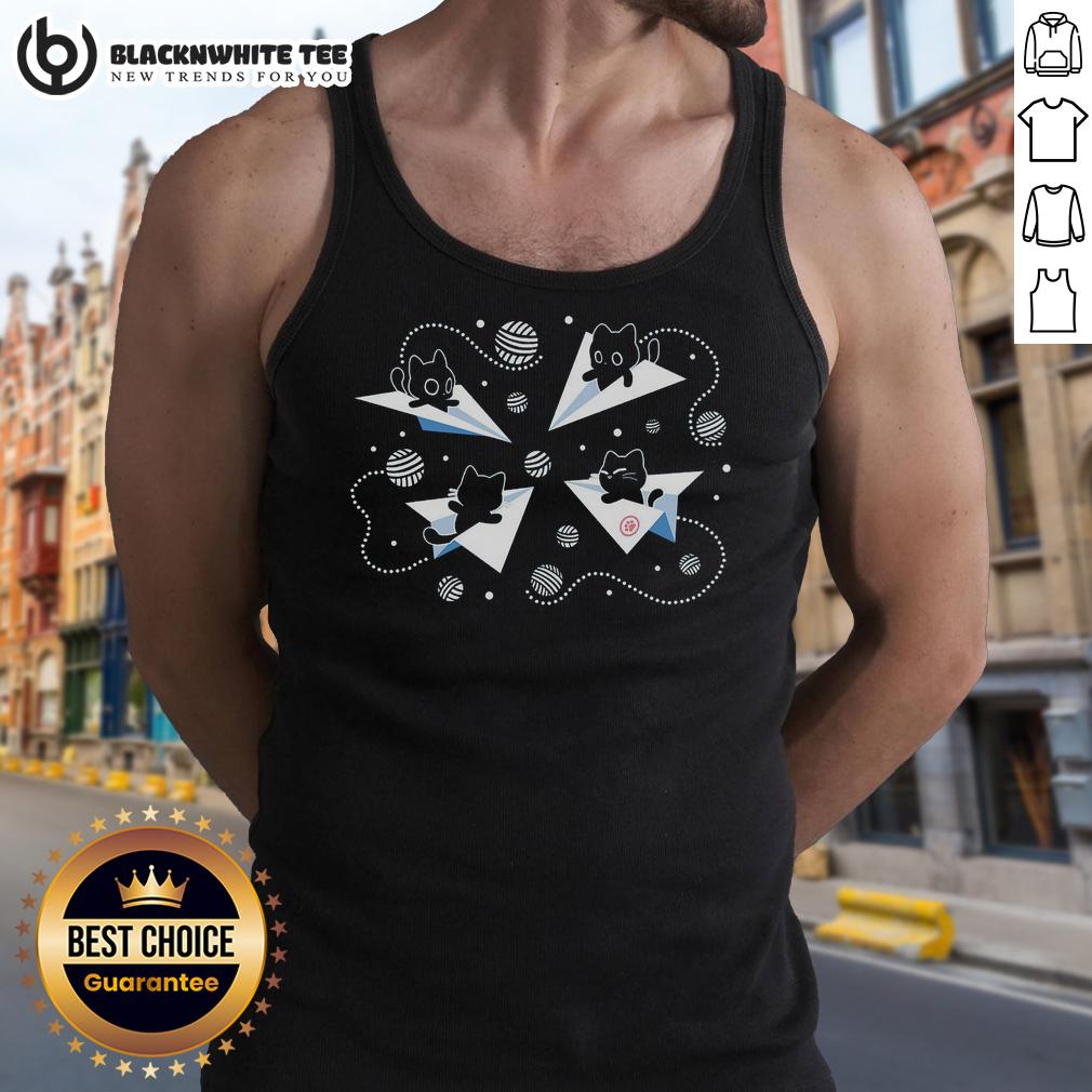 Awesome Cats Pawperplane Tours T-Shirt - Image 4
