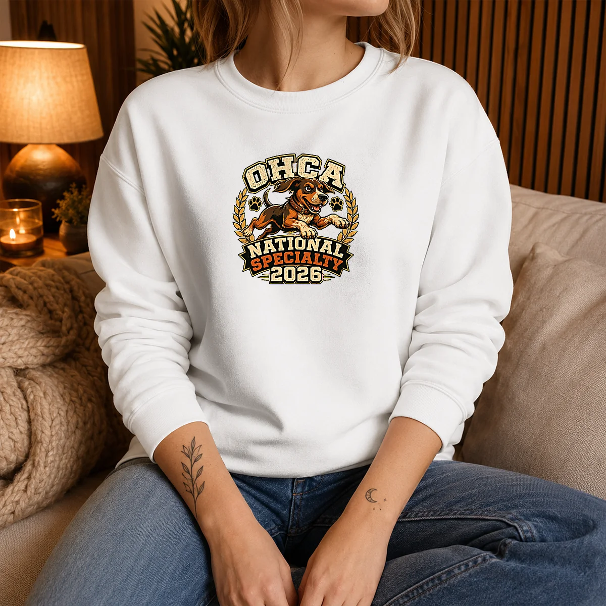 Official OHCA National Specialty 2026 Hunting Dog Mascot Shirt - Image 5