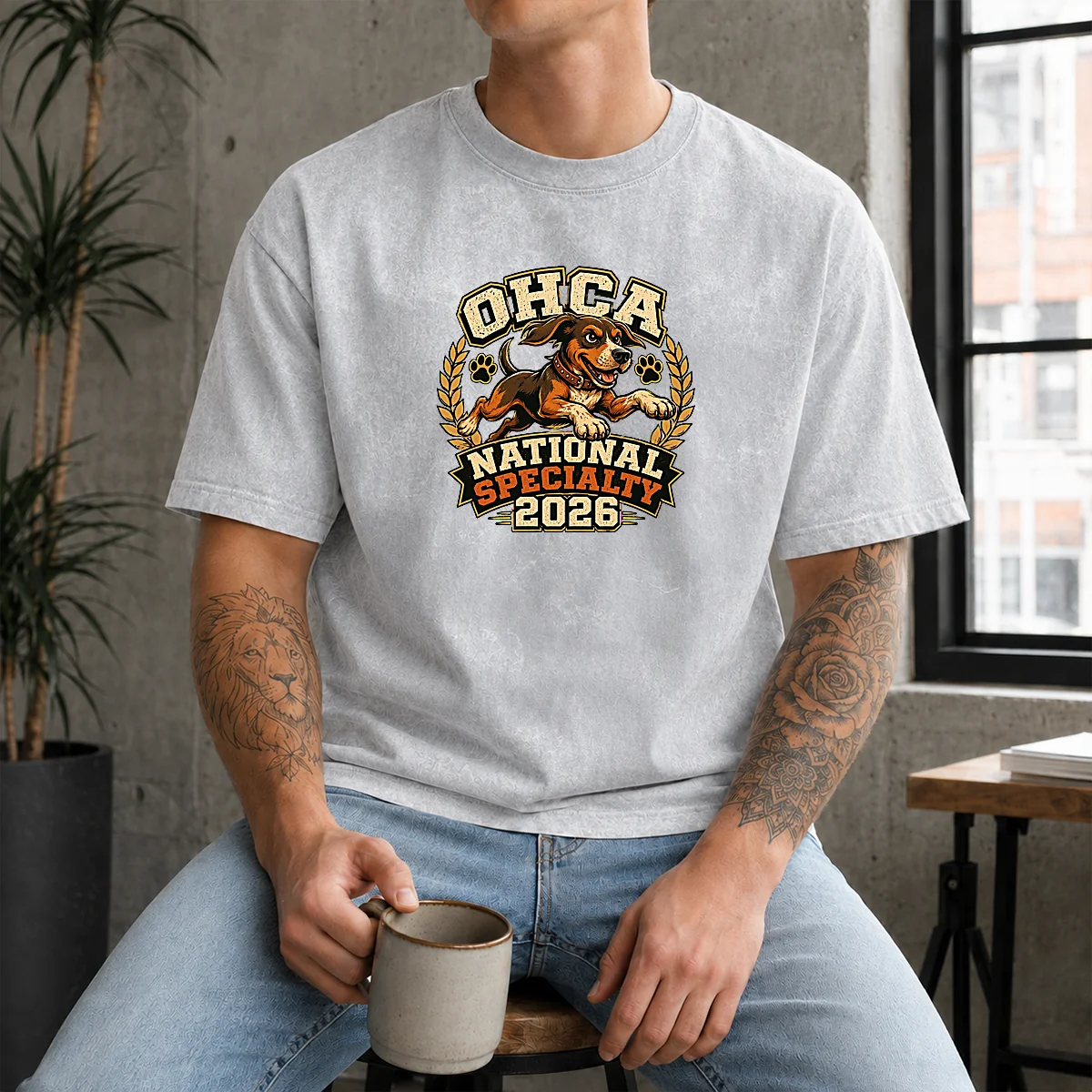 Official OHCA National Specialty 2026 Hunting Dog Mascot Shirt - Image 9