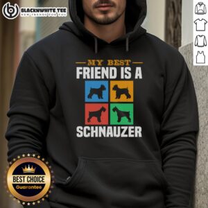 Alternative view of Good My Best Friend Is A Schnauzer Dog T-Shirt