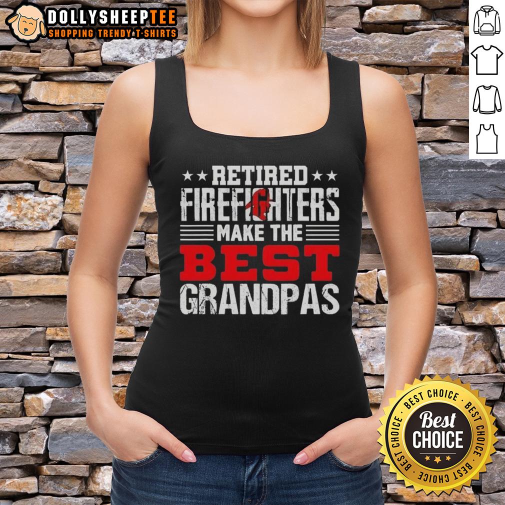 Top Retired Firefighters Make The Best Grandpas T-Shirt - Image 4