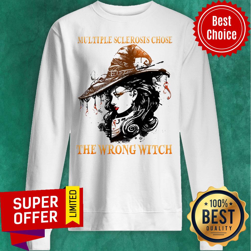 Funny Multiple Sclerosis Chose The Wrong Witch Shirt - Image 2